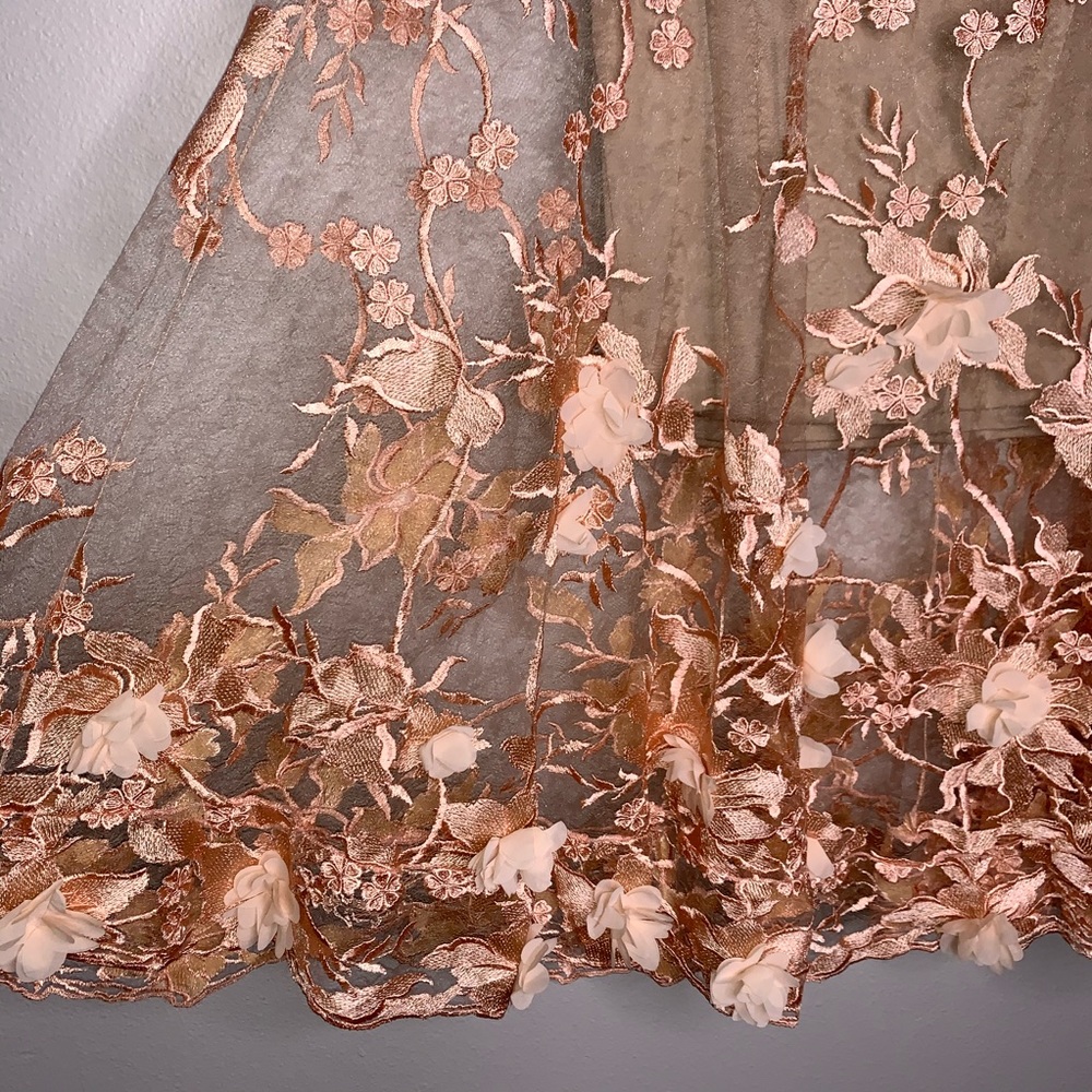 DRESS THE POPULATION | Two Piece Midi Skirt Set - Picture 11 of 16
